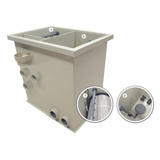 Filtreau Filtres à tambour Combi Next - Tambour compact tout inclus jusque 45m³ ! - Filtreau