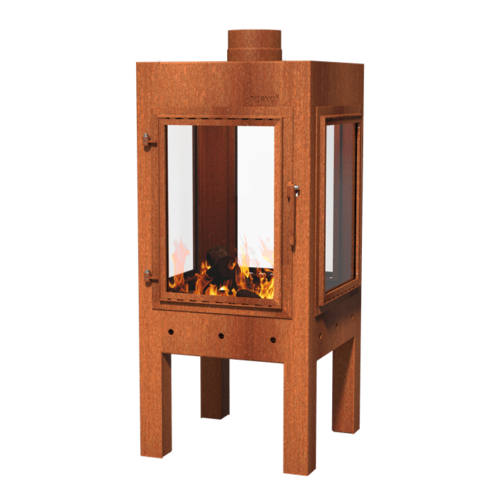 Forno Cooking Cheminées en acier corten - Digna - 0.5m x 0.5m x 1.1m BDS1.150
