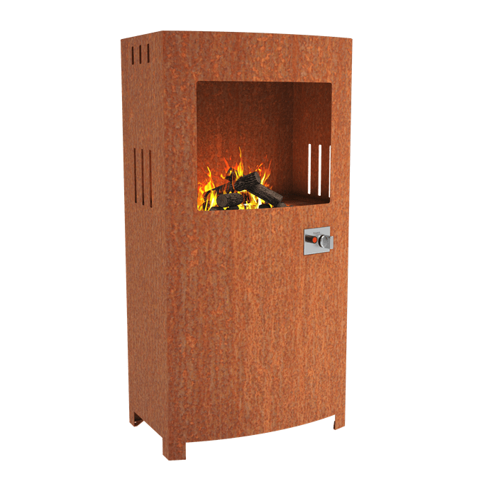 Forno Cooking Feu à gaz en acier corten - 0.7m x 0.46m x 1.4m VBC10