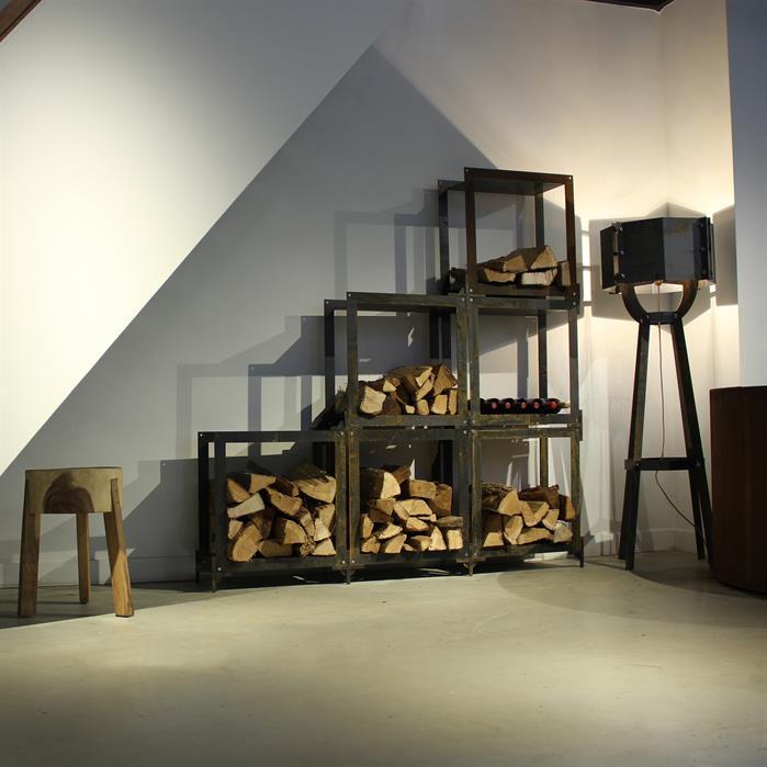 Forno Cooking Stockage de bois - 0.55m x 0.25m x 0.55m BBS