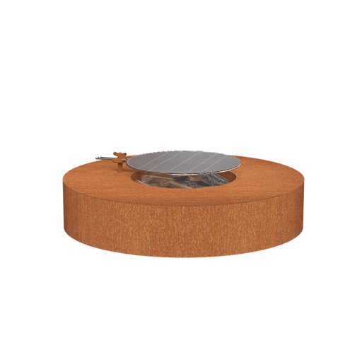 Forno Cooking Table de feu en acier corten + Grill - 1.25m x 0.28m VLS1 + Grill 600