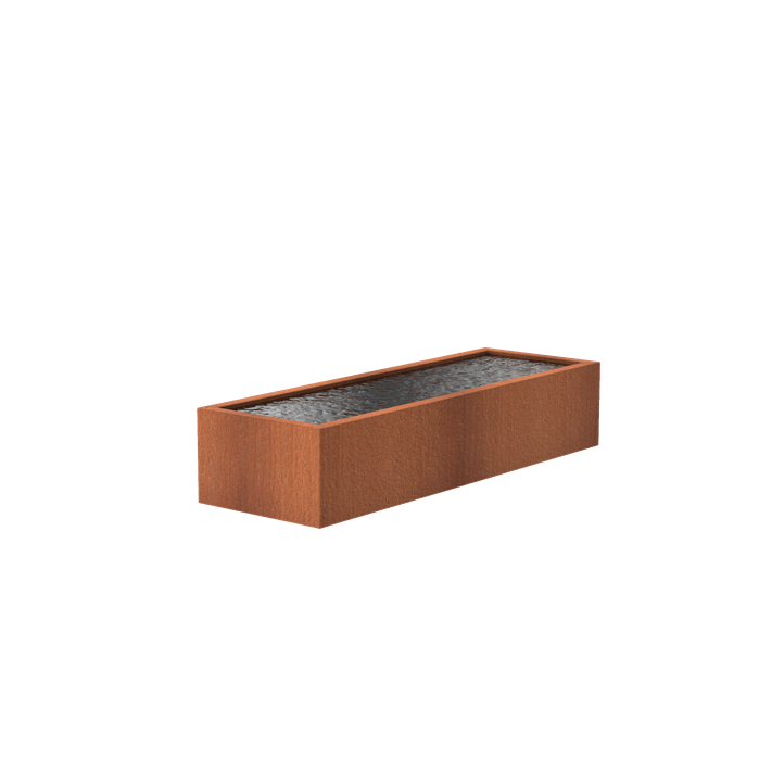 Foudebassin.com Bassins préformés Bassin en corten seul Bassin en acier corten 300 x 100 x 60CM VC6