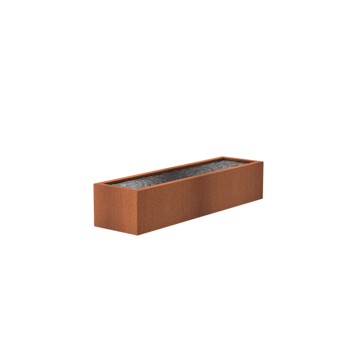 Foudebassin.com Bassins préformés Bassin en corten seul Bassin en acier corten 300 x 800 x 60CM VC7