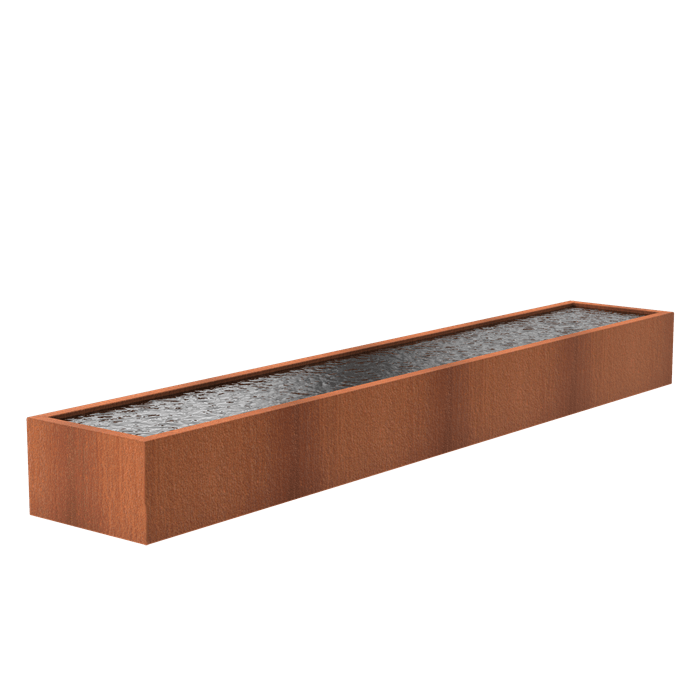 Foudebassin.com Bassins préformés Bassin en corten seul Bassin en acier corten 600 x 100 x 60CM VC1