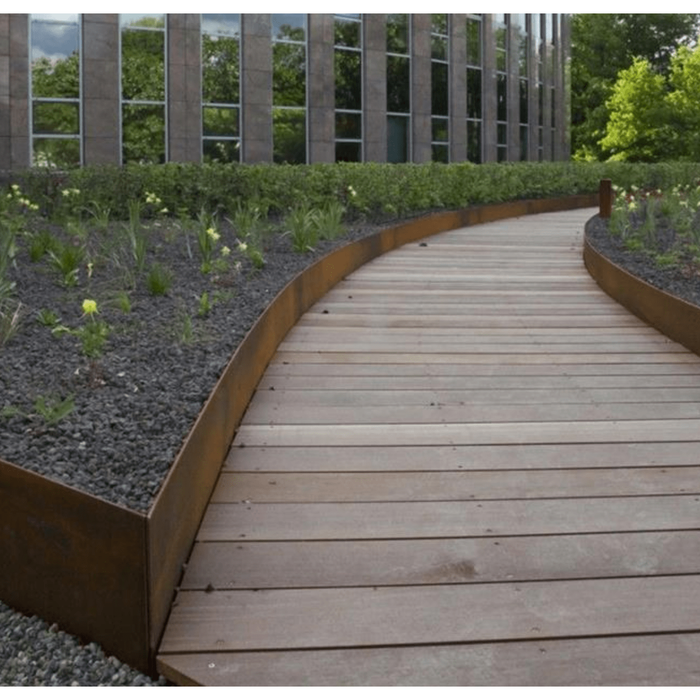 FOUDEBASSIN.COM Bordures de jardin en acier corten - Supérieur Droit CR2.70.40