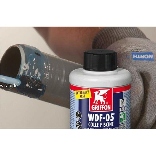 GRIFFON Colles & accessoires Colle Griffon WDF-05 pour PVC rigide & ABS - Bidon avec pinceau goupillon