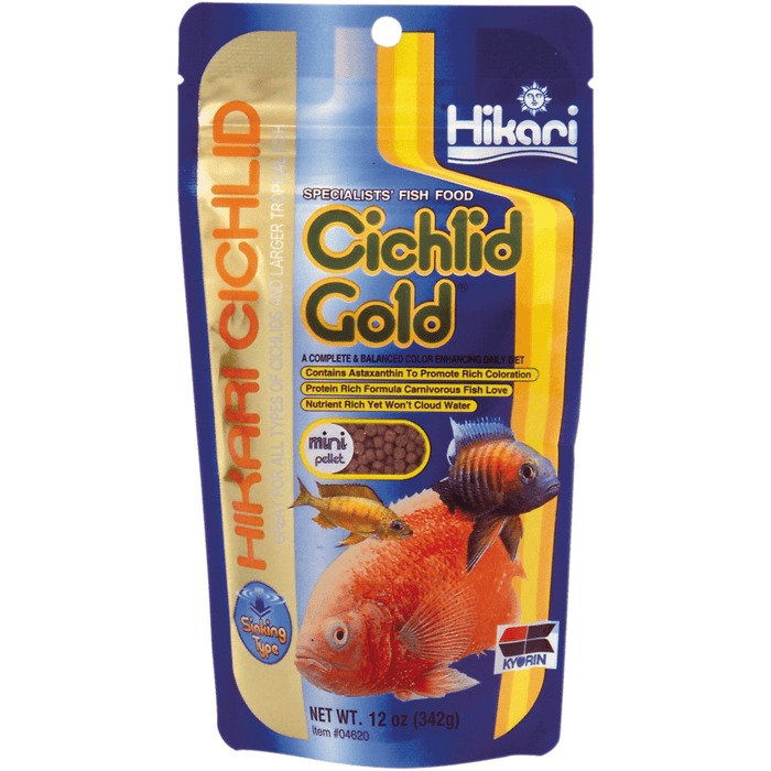 Hikari Nourriture Hikari Chichlid Gold Mini - 342g - Nourriture pour Cichlidés Coulante 0042055046336 A3020324