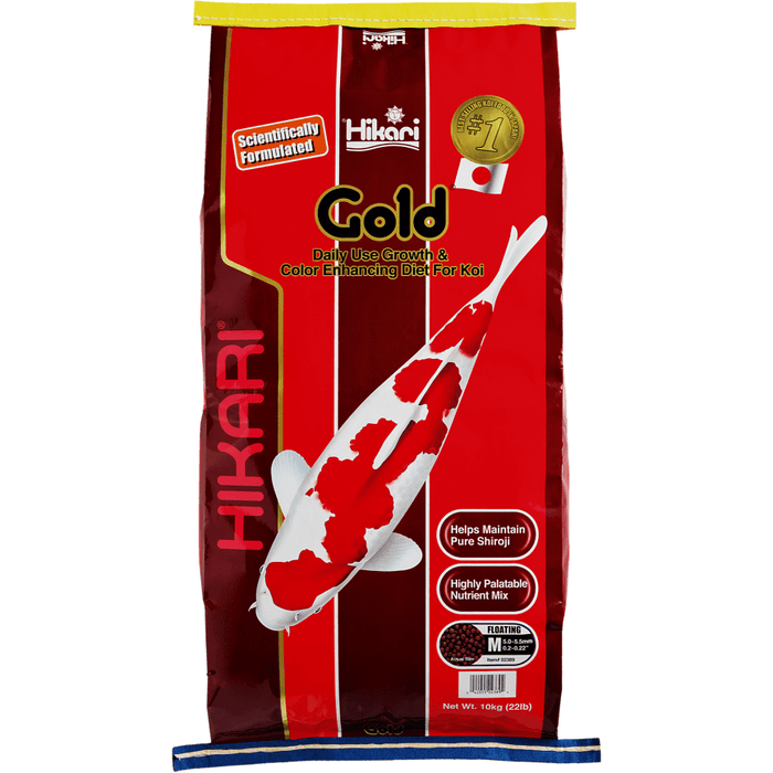 Hikari Nourriture Hikari Gold - Medium 10kg - Aliment quotidien améliorant couleur et croissance 0042055023894 03020130