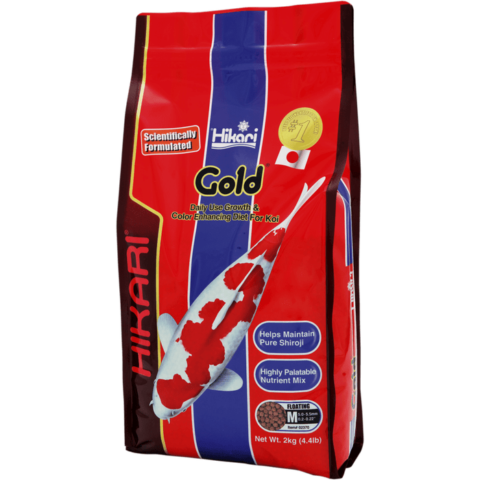 Hikari Nourriture Hikari Gold - Medium 2kg - Aliment quotidien améliorant couleur et croissance 042055023702 03020122