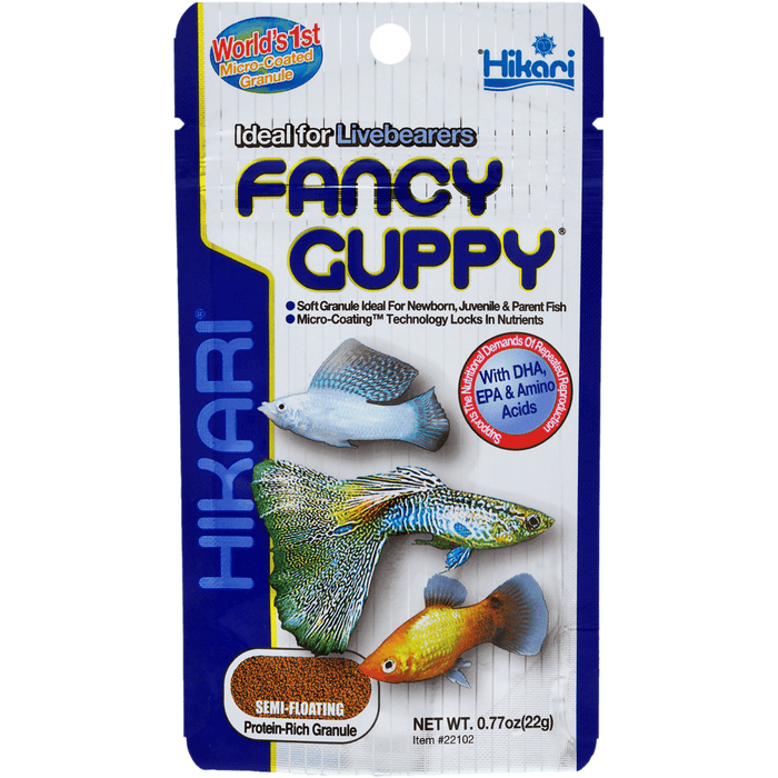 Hikari Nourriture Hikari Guppy Food - 22g - Nourriture pour poissons vivipares