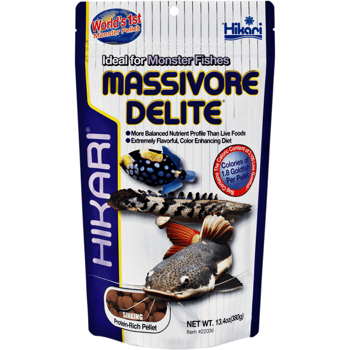 Hikari Nourriture Hikari Massivore Delite - 380g - Nourriture pour poissons carnivores
