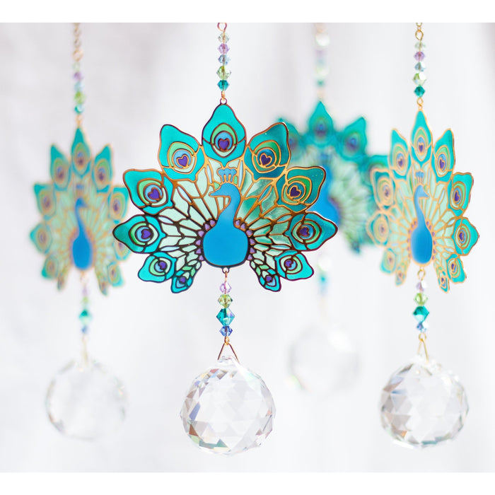 Iwachu Cristal Feng Shui Pavo Real CR64