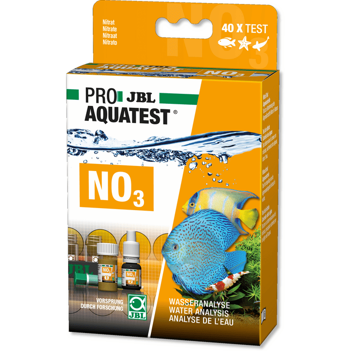 JBL Analyse d'eau JBL Pro Aquatest NO3 - Nitrates - Test à gouttes pour bassins et aquariums 4014162241252 2412500