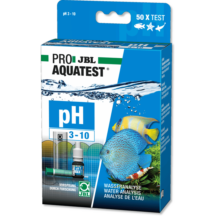 JBL Analyse d'eau JBL Pro Aquatest pH 3.10-10.0 - Acidité - Test à gouttes pour bassins et aquariums 4014162241016 2410100
