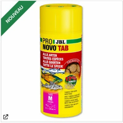 JBL JBL PRONOVO TAB M - 250ML - Comprimés alimentaires pour tous les poissons d'aquarium de 1 à 20 cm 4014162311740 3117400