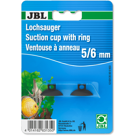 JBL Ventouse (2x) JBL à trou 5/6 mm - Ventouse pour objets de diamètre de 6 mm 4014162631350 6313500