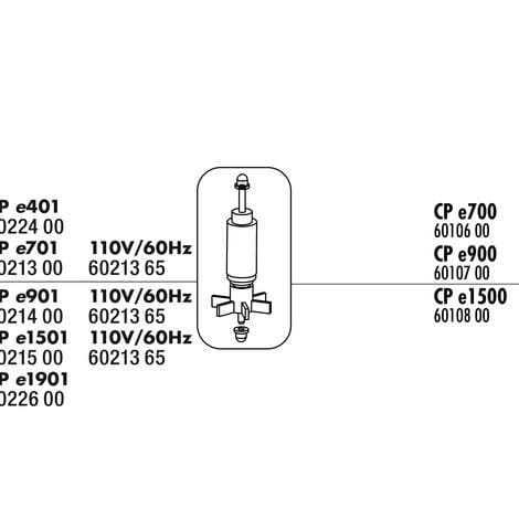 JBL CP e901,2 - Complete vervangingsrotorkit voor JBL CristalProfi e buitenfilter