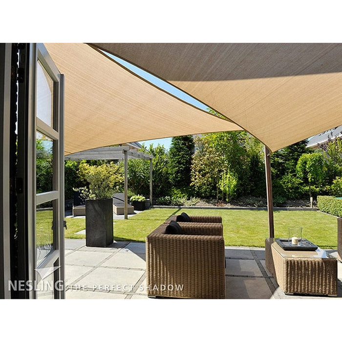 Nesling Toile d'ombrage triangle IMPERMEABLE 4M x 4M x 4M - Couleur Crème 8717677460564 N501-022-34