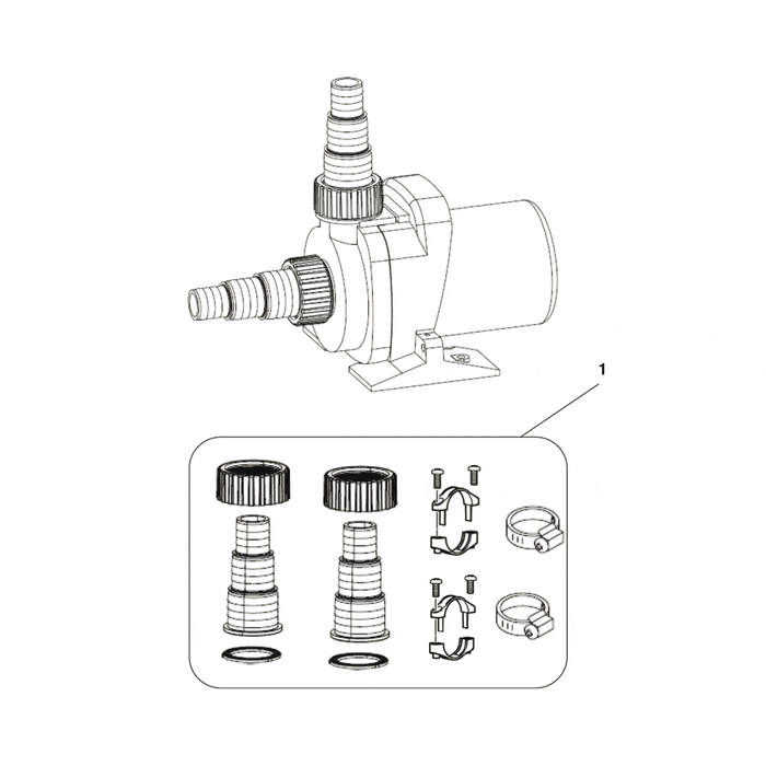 Oase Living Water 1. Set d'accessoires AquaMax Dry Pièces détachées pour AquaMax Dry 6000 10510