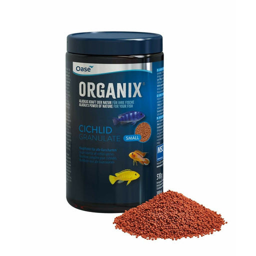 Oase Living Water Nourriture pour poissons ORGANIX Cichlid Granulate S 1000 ml  - Aliments pour cichlidés - OASE 4010052841502 84150