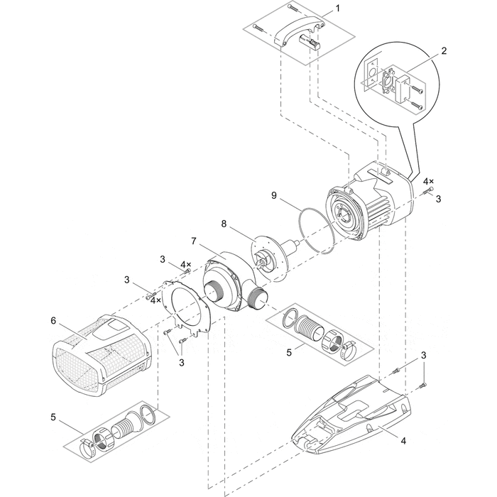 Oase Living Water Pièces détachées pour AquaMax Eco Expert 21000