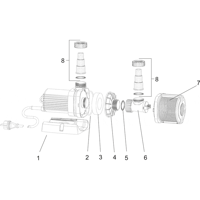 Oase Living Water Pièces détachées pour Aquarius Universal Premium 4000