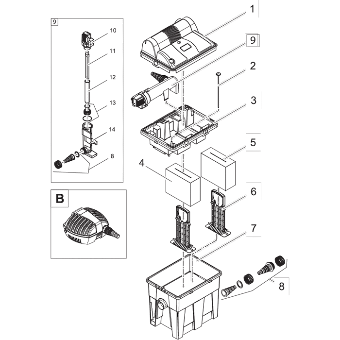 Oase Living Water Pièces détachées pour BioSmart Set 7000