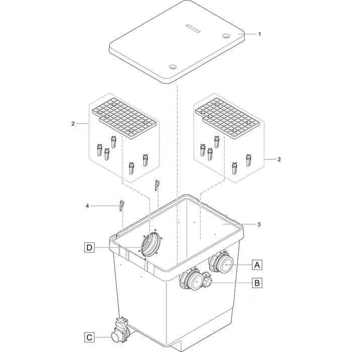 Oase Living Water Pièces détachées pour Chambre pompe ProfiClear Compact/Classic