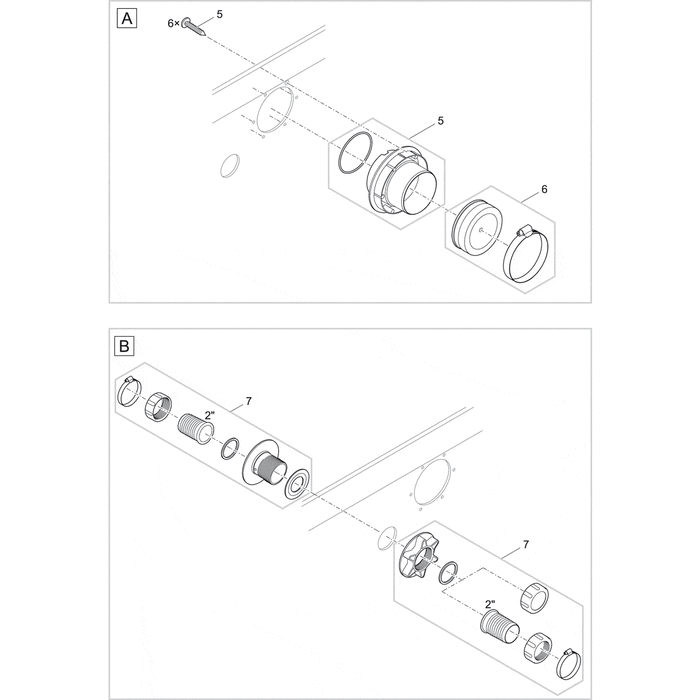 Oase Living Water Pièces détachées pour Chambre pompe ProfiClear Compact/Classic