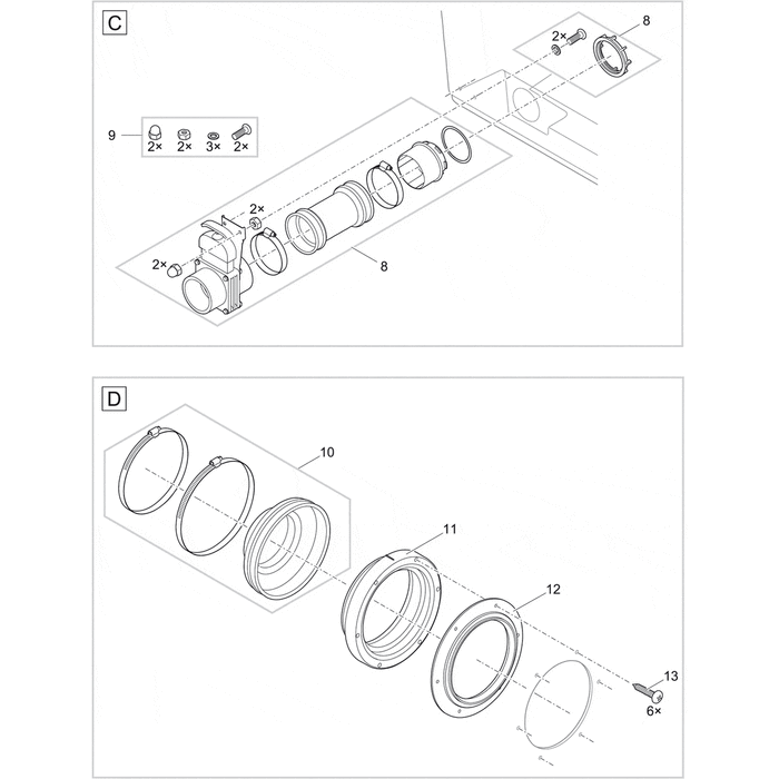Oase Living Water Pièces détachées pour Chambre pompe ProfiClear Compact/Classic