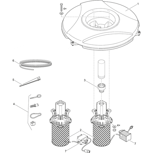 Oase Living Water Pièces détachées pour MIDI II 1,1 kW / 230 V