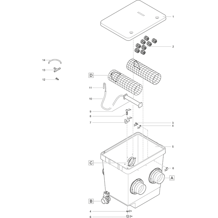 Oase Living Water Pièces détachées pour ProfiClear Premium Module Moving Bed