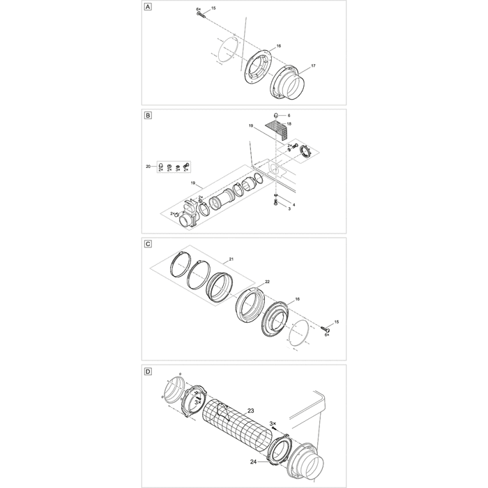 Oase Living Water Pièces détachées pour ProfiClear Premium Module Moving Bed