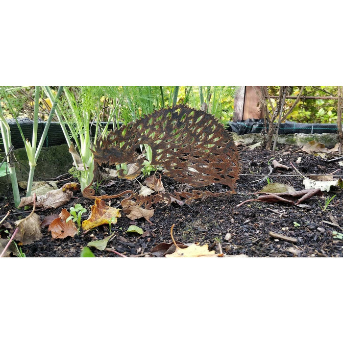 Ombre Sauvage Décoration Hérisson - Silhouette en acier corten HERISSONOMBRE