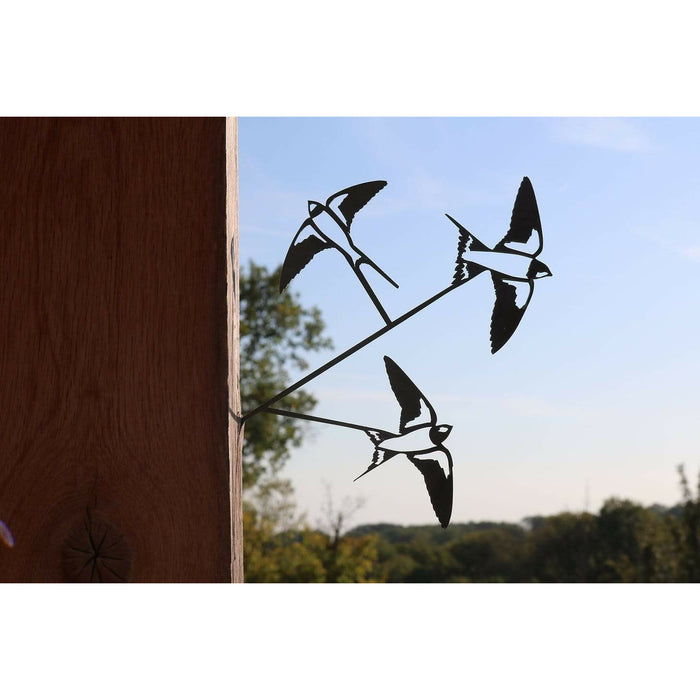 Ombre Sauvage Décoration Hirondelles - Silhouette en acier corten 2018OS011