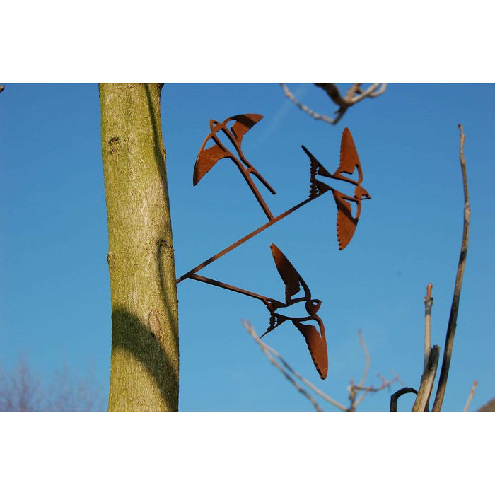 Ombre Sauvage Décoration Hirondelles - Silhouette en acier corten 2018OS011