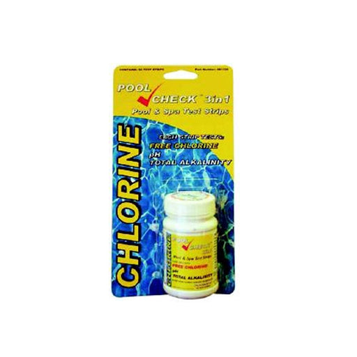 PoolCheck Analyse d'eau Poolcheck - Languettes de test 3 en 1 pour piscine et jaccuzi (permet de réaliser 50 tests) 809762813350 TA441