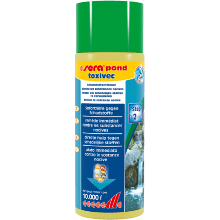 Sera Traitements Sera Pond Toxivec 500ml pour 10m³ - Elimine directement ammoniac et nitrites 4001942076821 07682