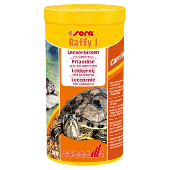 Sera Nourriture SERA RAFFY I 1000ML - 130G NOURRITURE POUR TORTUES D'EAU 4001942017701 01770
