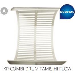 Superfish A. KP COMBI DRUM TAMIS HI FLOW Pièces détachées pour Combi Drum - Koi Pro Superfish N6050110