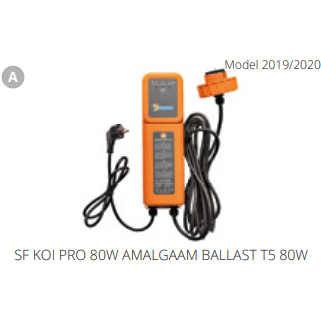 Superfish A. SF KOI PRO 80W AMALGAAM BALLAST T5 80W Pièces détachées pour Koi Pro Module UVC 80W 06010455