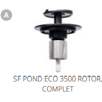 Superfish A. SF POND ECO 3500 ROTOR COMPLET Pièces détachées pour Pond Eco 3500 07070250