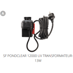 Superfish A.  SF PONDCLEAR 12000 UV TRANSFORMATEUR13W Pièces détachées pour Pond Clear 12000