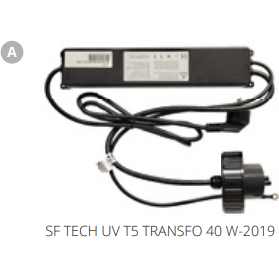 Superfish A.  SF TECH UV T5 TRANSFO 40 W-2019 Pièces détachées pour UV Alu Tech UVC 40W 06010285