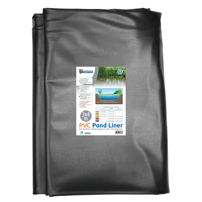 Superfish Baches Bâche PVC noir pré-emballé - Pond Liner 0.5MM - 3 x 4M - Superfish 8715897317330 06080500