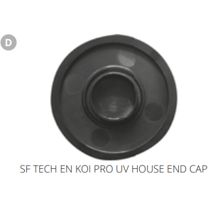 Superfish D. SF TECH EN KOI PRO UV HOUSE END CAP Pièces détachées pour UV Alu Tech UVC 40W 06010215