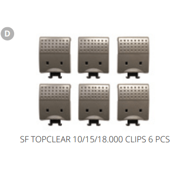 Superfish D. SF TOPCLEAR 10/15/18.000 CLIPS 6 PCS Pièces détachées pour Top Clear 18000 06020705