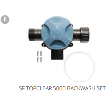 Superfish E. SF TOPCLEAR 5000 BACKWASH SET Pièces détachées pour Top Clear 5000 06020707