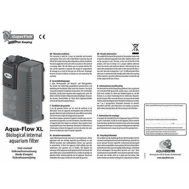 Superfish Filtre interne Superfish Sf aqua-flow XL Bio - 500L/H 8715897068713 A7030820