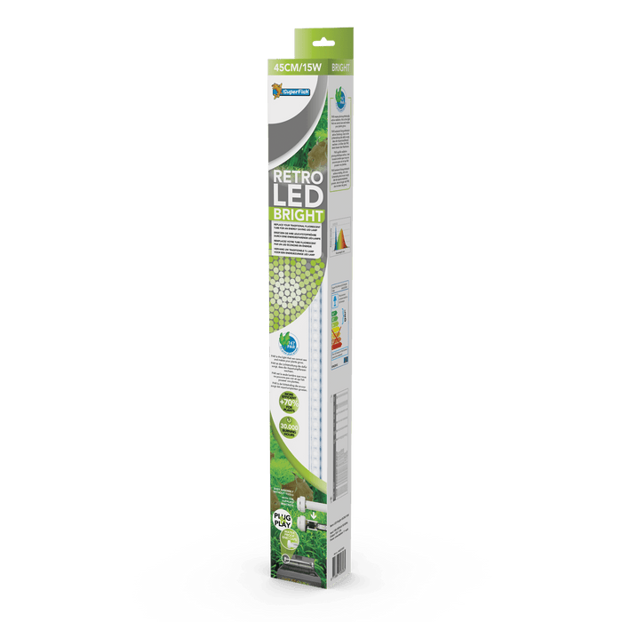 Superfish Éclairage pour aquariums Retro Led Bright T8 45cm - Led pour Aquarium - Superfish 8715897258565 A4020300